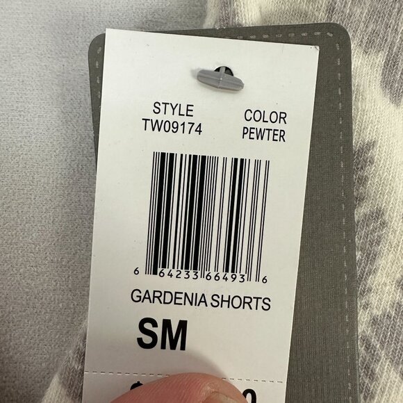 Threads 4 Thought Gardenia Shorts Pewter Houndstooth Size Small Eco-Friendly - Picture 2 of 7